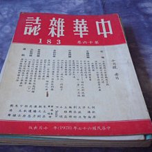 藍色小館8--------67年.中華雜誌{183期}