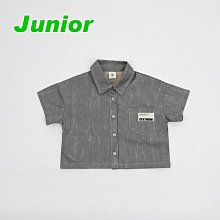 JS~JM ♥襯衫(灰) SOL AT LUNA-2 24夏季 SOL240509-061『韓爸有衣正韓國童裝』~預購