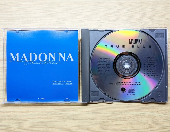 台版CD！Madonna 瑪丹娜 True Blue 真實的憂鬱 La Isla Bonita Live To Tell