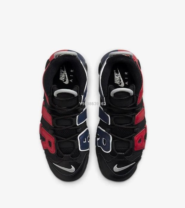 代購】Nike Air More Uptempo 黑紅藍陰陽鴛鴦休閒運動鞋DM0017-001 男