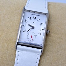《寶萊精品》4°Ｃ銀白方長型斜坡式石英女子錶