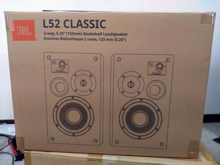 全新JBL L52 Classic 二音路書架式喇叭(黑色含原箱)