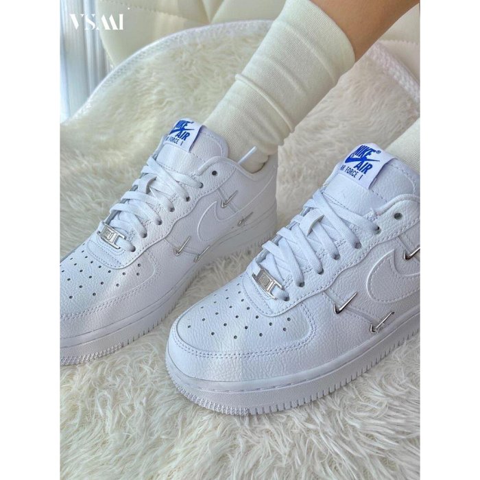 Nike Air Force 1 空軍一號 鐵牌 全白  經典 CT1990100