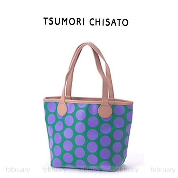 february 小舖 - [全新真品] tsumori chisato 津森千里 圓點皮革手提包 側背包 托特包