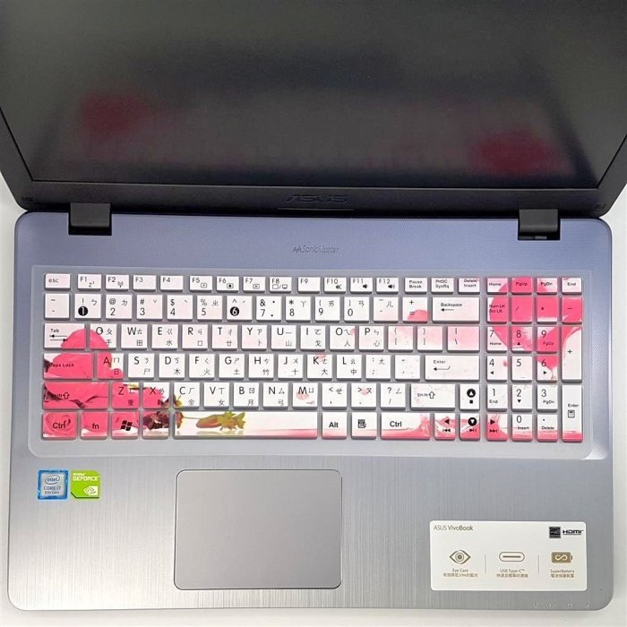 "豐盈資訊" 繁體中文 ASUS 鍵盤 保護膜 X555VQ K555 K555L K555LB F555L F555L