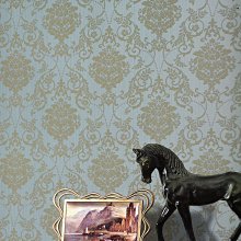[禾豐窗簾坊]華麗古典風大馬士革圖騰壁紙(4色)/壁紙窗簾裝潢安裝施工