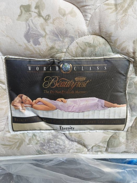 美國席夢思 Simmons 3.5尺單人床墊床組 Beautyrest Eternity 獨立筒床墊+彈簧床箱 彈簧下墊
