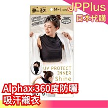 【內襯衣】日本 Alphax 360度絕對防曬系列 防曬吸汗內襯衣 大帽簾防曬帽  抗UV 防曬涼感 防曬圍脖❤JP