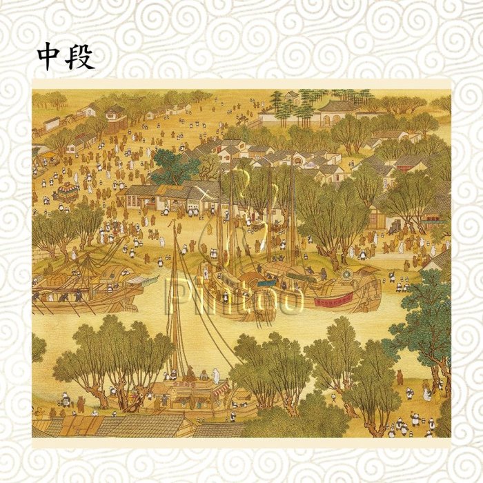 【現貨】Pintoo 全景長版拼圖 - 熊熊上河圖 2000片