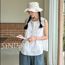 【2023山東七月號】23SS！韓國製 夏季穿不著衣服 必入精緻立體刺繡蕾絲純棉背心 230715