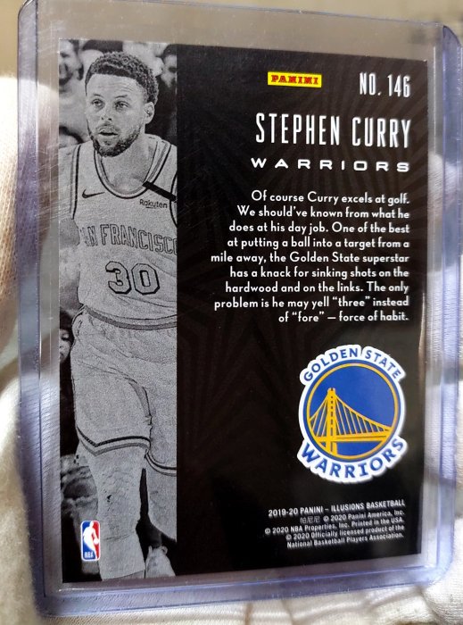 KV卡站 2019-20 Panini Illusions Stephen Curry 柯瑞 RED 限量199張