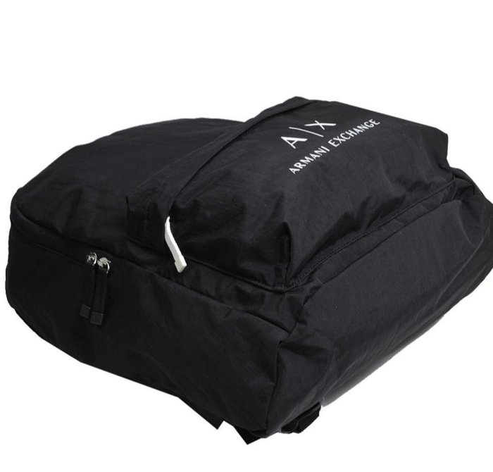 全新美國 AX 阿曼尼 A|X Armani Exchange backpack 黑色防水輕量後背包