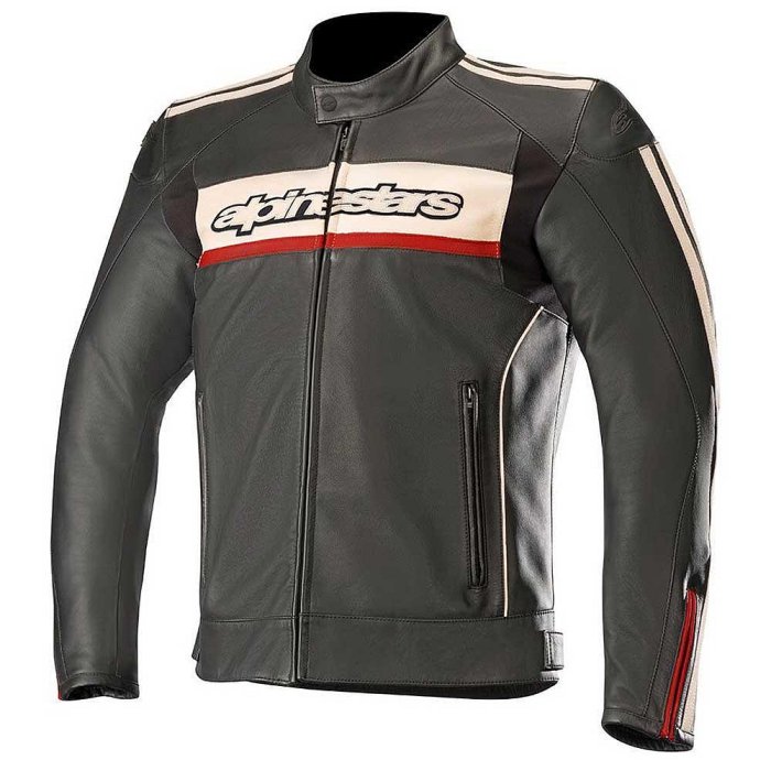 伊摩多※義大利Alpinestars復古防摔皮衣 牛皮DYNO V2 LEATHER JACKET 3102518黑石紅