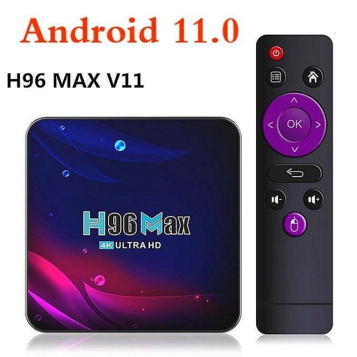 【現貨】限時h96 max v11機頂盒 安卓11.0 rk3318 4g64g 5g tvbox 4k