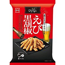 +東瀛go+  岩塚製菓 黑胡椒蝦味米果 80g 4小袋入 櫻花蝦 100%日本國產米使用 日本進口