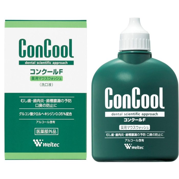 日本ConCool濃縮型漱口水100ml、氟化牙膏凝膠90g、牙齦活化牙膏80g