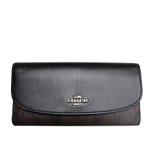 【COACH】 COACH女長夾+護照夾 經典黑褐 F03180309-08