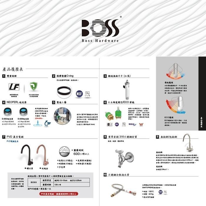 《優亞衛浴精品》BOSS 無鉛RO三合ㄧ廚房龍頭日本陶瓷心軸 D-3122