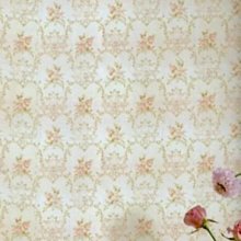 [禾豐窗簾坊]秀麗典雅鄉村亮白淡粉花朵壁紙/壁紙裝潢施工