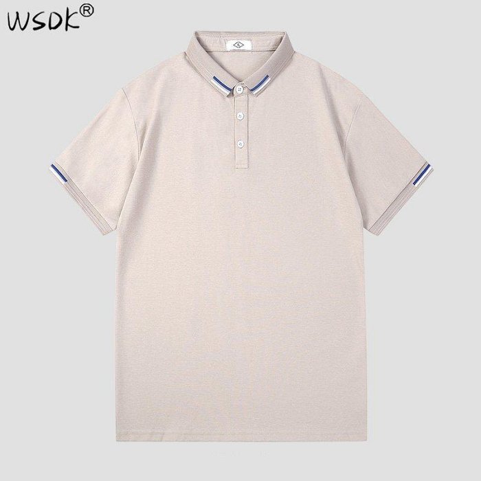 新品 0425 WSDK nasa聯名潮牌短袖T恤男夏季潮流翻領polo衫半袖寬松情侶修身衣服 可開發票