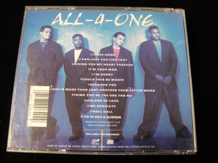 【198樂坊】All-4-One 合而為一合唱團(I Can Love You Like That...台版)CX