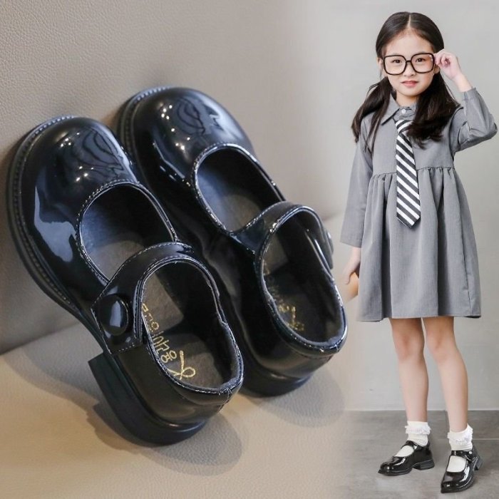 【熱賣精選】2022兒童四季公主鞋女童鞋子軟底小皮鞋時尚英倫風單鞋小女孩韓版特價
