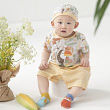 『BENNY-2022春夏童裝』76040 竹纖維叢林部落短袖兔裝 80/90CM(台灣製造) ☆7折熱賣☆