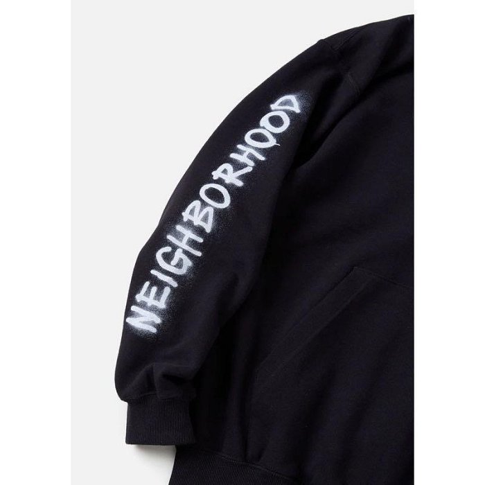 NEIGHBORHOOD NH X Schott X KOSTAS SEREMETIS . 聯名連帽上衣帽t 黑