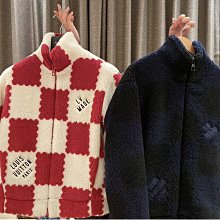 LV 1A9M81 JACQUARD DAMIER FLEECE BLOUSON JACKET 泰迪熊毛毛外套 現貨