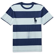 ☆【RL男生館】☆【POLO Ralph Lauren大馬條紋短袖T恤】☆【RL003H3】KIDS/青年版(M-L-XL)