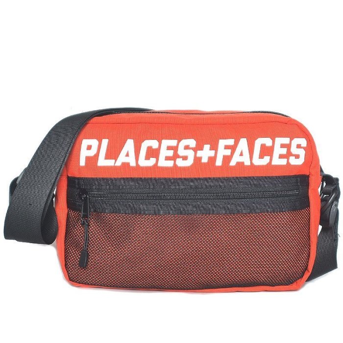 Places + Faces Pouch Bag 3M Logo經典肩背包反光側背包帆布小包 紅色 現貨【BoXhit】