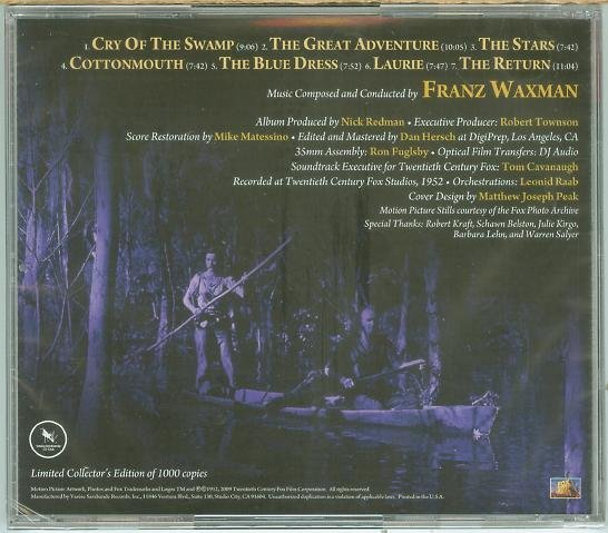 荒原的誘惑(Lure of the Wilderness)- Franz Waxman(32),全新美版