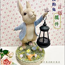 波麗製 比得兔公仔 正版授權 彼得兔提燈娃娃 鄉村風比得兔玩偶 兔子擺飾品 彼得兔擺件 花園擺飾品 戶外裝飾品【歐舍傢居