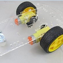 智慧小車底盤 尋跡小車 機器人小車底盤 帶碼盤/測速/送電池盒 W1035