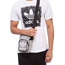 南◇現 Adidas Mini Bag CASUAL 小腰包 側背 肩背 方形包  CE5383  灰色