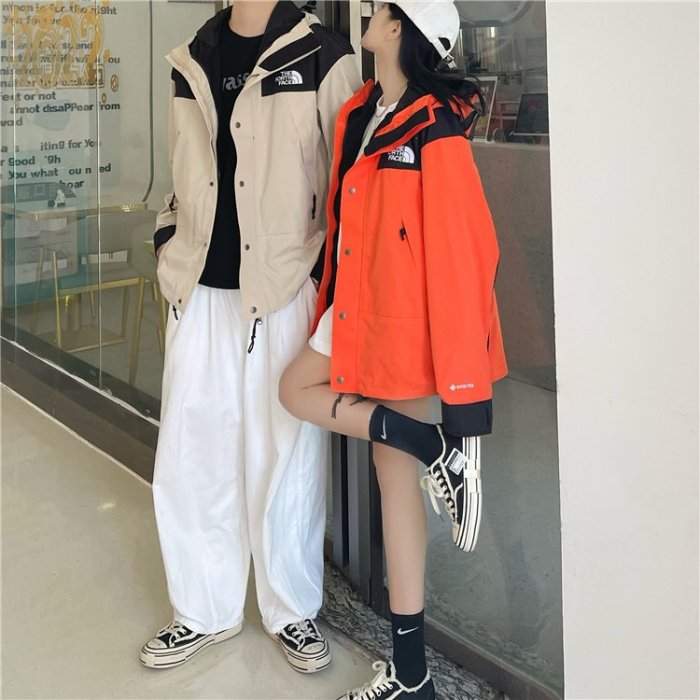 THE NORTH FACE THF北面 1990衝鋒衣 防水防風連帽戶外工裝服登山服 機能夾克旅遊釣魚服夾克風衣情侶款