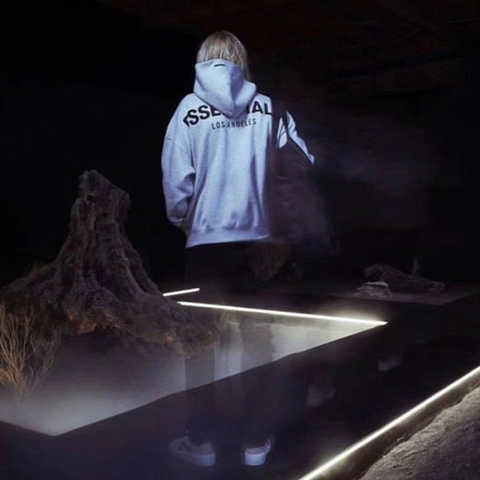 FOG Fear Of God 洛杉磯限定 Essentials復線 3M反光字母帽衫衛 連帽外套 棉質外套 衛衣 男女