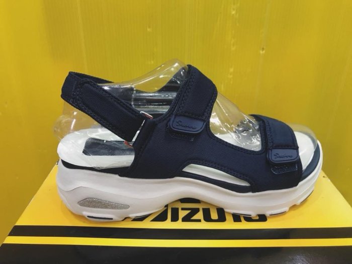 SKECHERS 女 Dlites Ultra Camp Cool 白底  運動涼鞋 深藍  32383NVY 現貨