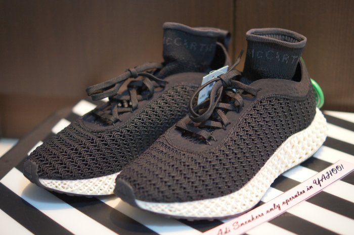 24cm 現貨adidas Alphaedge 4D Stella McCartney Core Black (W