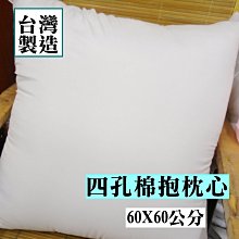 【MEIYA小舖】現品．60X60公分「 新光四孔棉 抱枕心」單顆450元 另外可加購布套