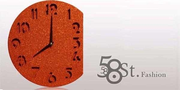 【58街】設計師創意掛鐘「粉墨豋場創意掛鐘」外銷品。AB-102
