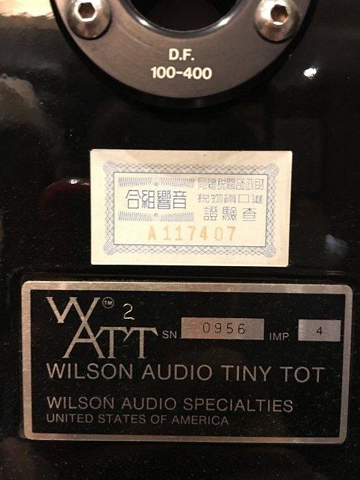 現貨美品 Wilson Audio Watt Puppy 喇叭一對 經典之作