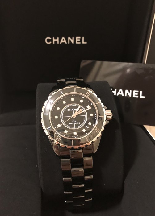 香奈兒 CHANEL J12 12顆美鑽 全新機械腕錶~2023全新真品~現貨在台（售出）