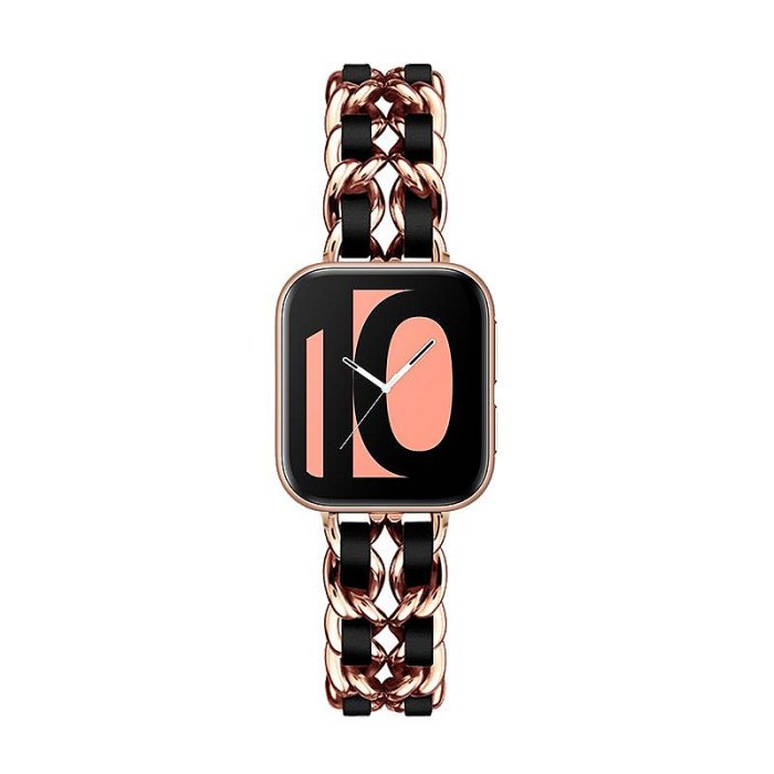 適用oppowatch 1/2/3輕奢小香風表帶精致3pro智能watch4pro手表帶金屬女生替換帶個性不銹鋼帶非原裝配件
