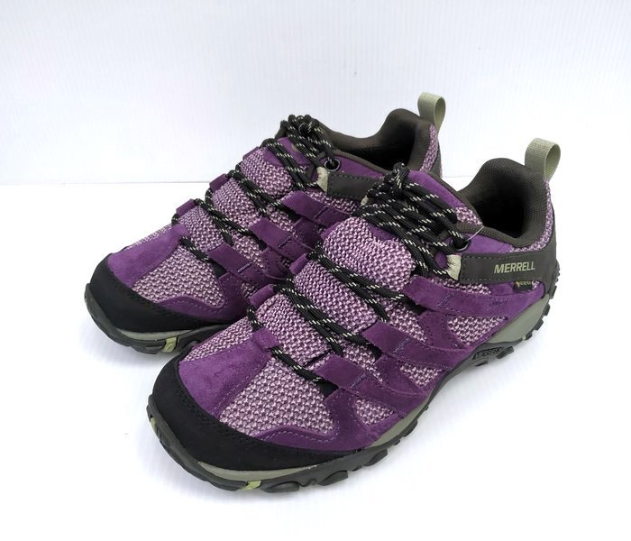 【斯伯特】Merrell 戶外鞋 Alverstone GTX 女鞋 防水 登山鞋 耐磨抓地 黑莓色ML034582