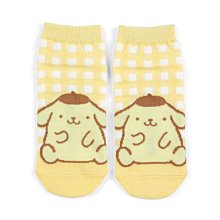【唯愛日本】4550337953037 布丁狗 成人 運動 短襪 格紋黃 襪子 踝襪 卡通襪 JD22