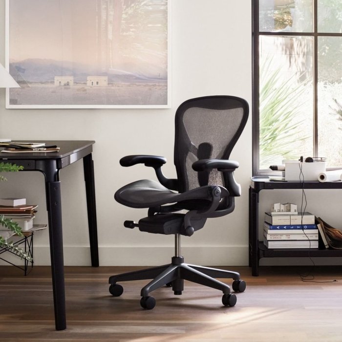 全網最低價 //黑色全功能尼龍//Herman Miller 2.0 Aeron全新正品 人體工學辦公電腦椅