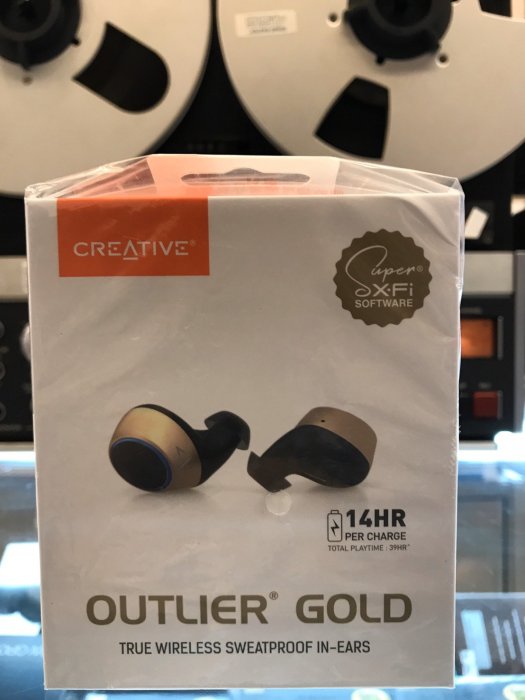 東京快遞耳機館 開封門市 Creative Outlier Gold 搭載Super X-Fi 技術