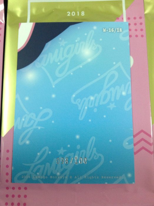 2018 Lamigirls Cards - Abu 限量/100 銀版 全猿集合 拼圖特卡 白球衣