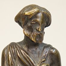 19世紀法國古董青銅音樂家雕塑